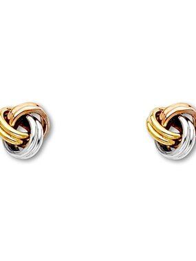 14K Gold Love Knot Earrings | Elegant Symbol of Unity By Tehrani Jewelry